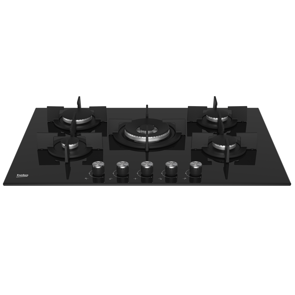 Plaque de cuisson encastrable Beko HILW 75222 S / 5 Feux / 75  cm / Noir