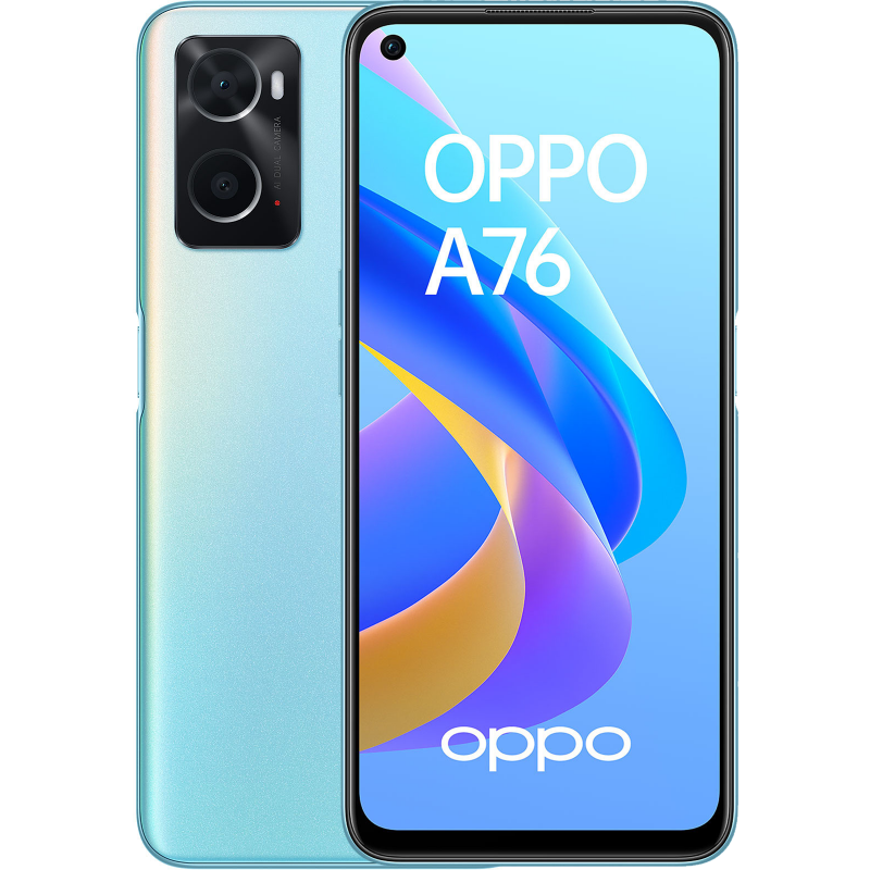 Oppo A76 / 4G / Double SIM / 6 Go / 128 Go / Bleu