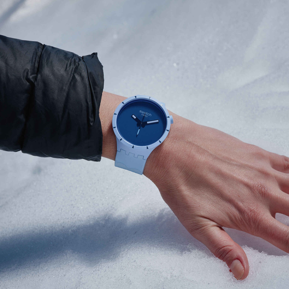 Montre Mixte Swatch BIG BOLD BIOCERAMIC ARCTIC SB03N102