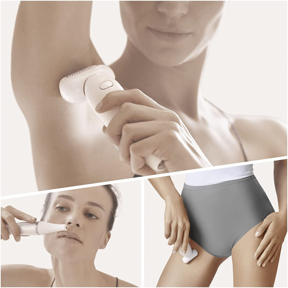 Epilateur électrique Braun Silk-épil 9 Flex 9300 Beauty Set avec technologie Wet & Dry