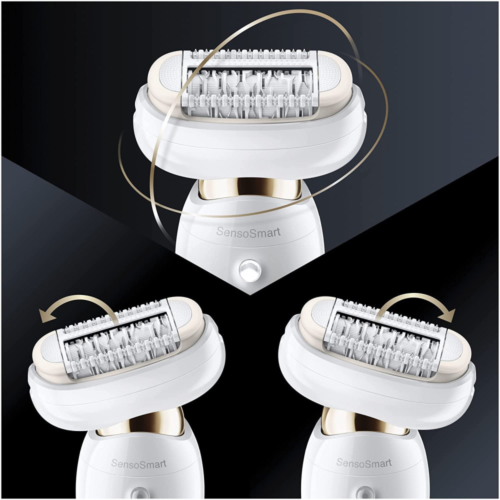 Epilateur électrique Braun Silk-épil 9 Flex 9300 Beauty Set avec technologie Wet & Dry