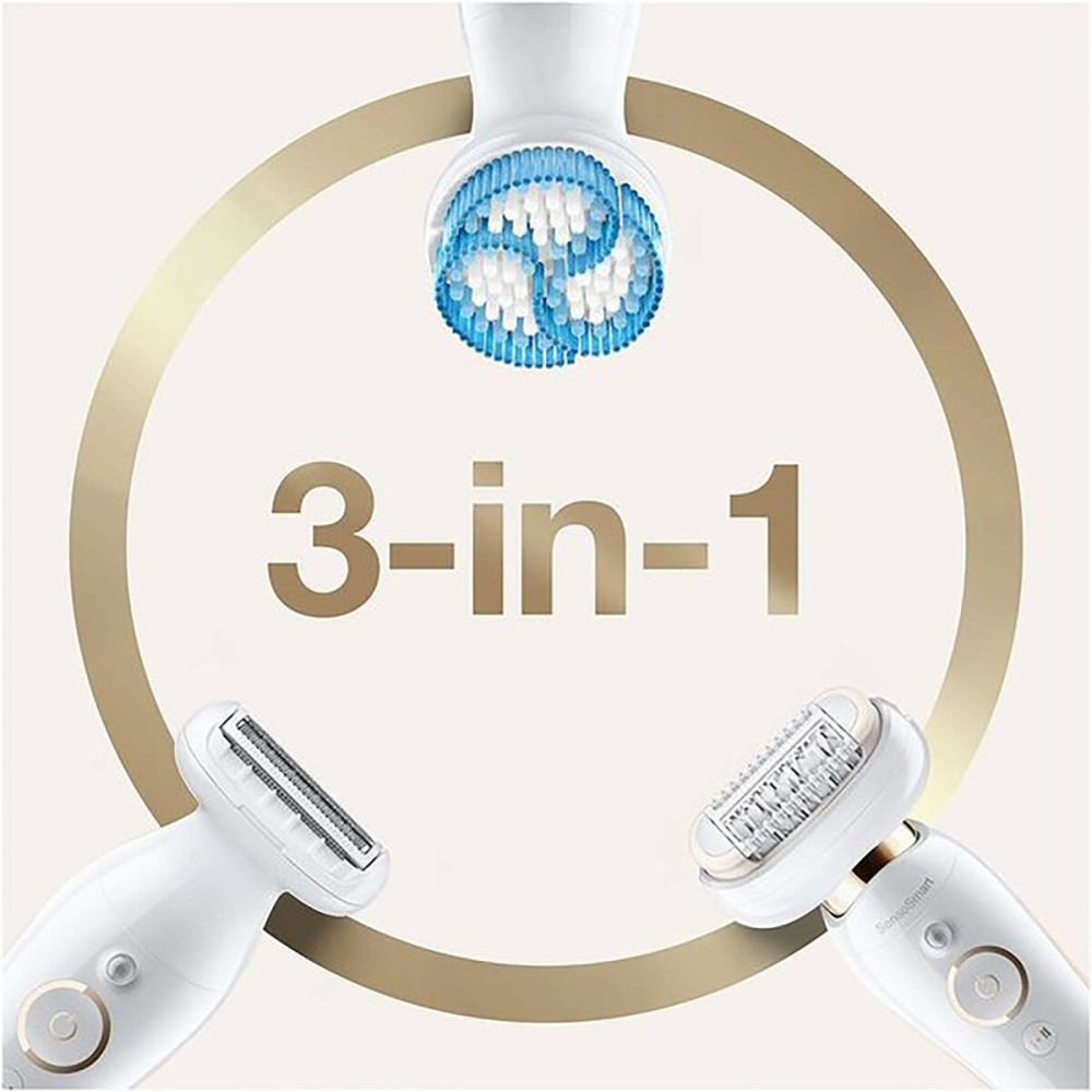 Epilateur électrique Braun Silk-épil 9 Flex 9010 avec technologie Wet & Dry et 6 accessoires