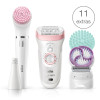 Epilateur électrique Braun Silk-épil 9 9/985 SkinSpa / Braun FaceSpa avec 8 Accessoires