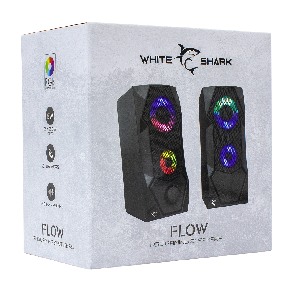 Haut Parleur White Shark FLOW