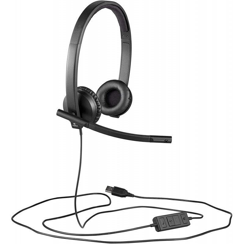 CASQUE MICRO LOGITECH USB H650E NOIR