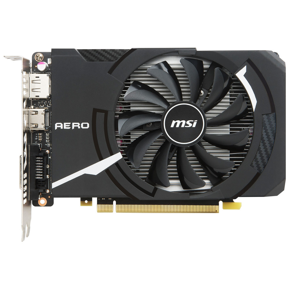 Carte graphique MSI GeForce GTX 1050 Ti AERO ITX 4G OCV1