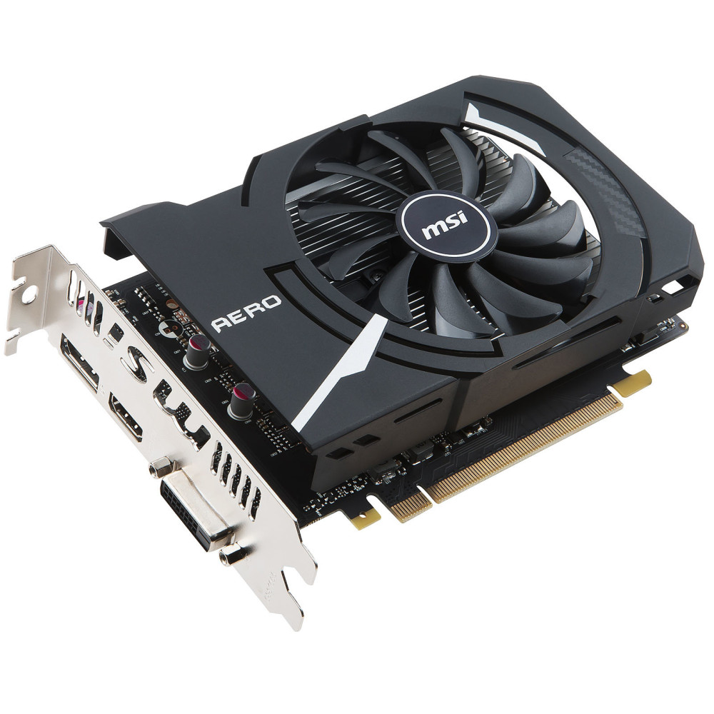 Carte graphique MSI GeForce GTX 1050 Ti AERO ITX 4G OCV1