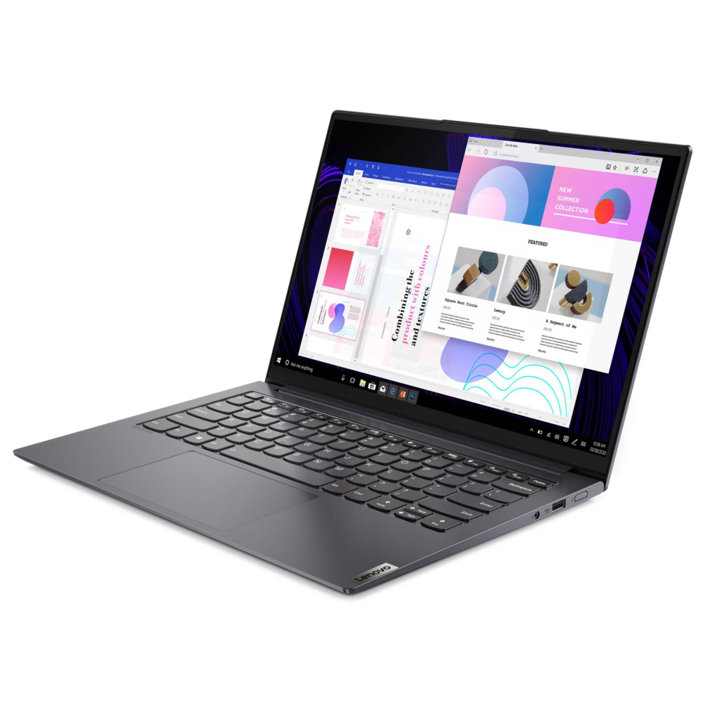 PC Portable Lenovo Yoga Slim 7 Pro 14ACH5 / Ryzen 5 5600H / 16 Go / Gris + 100 DT  Bon D'achat