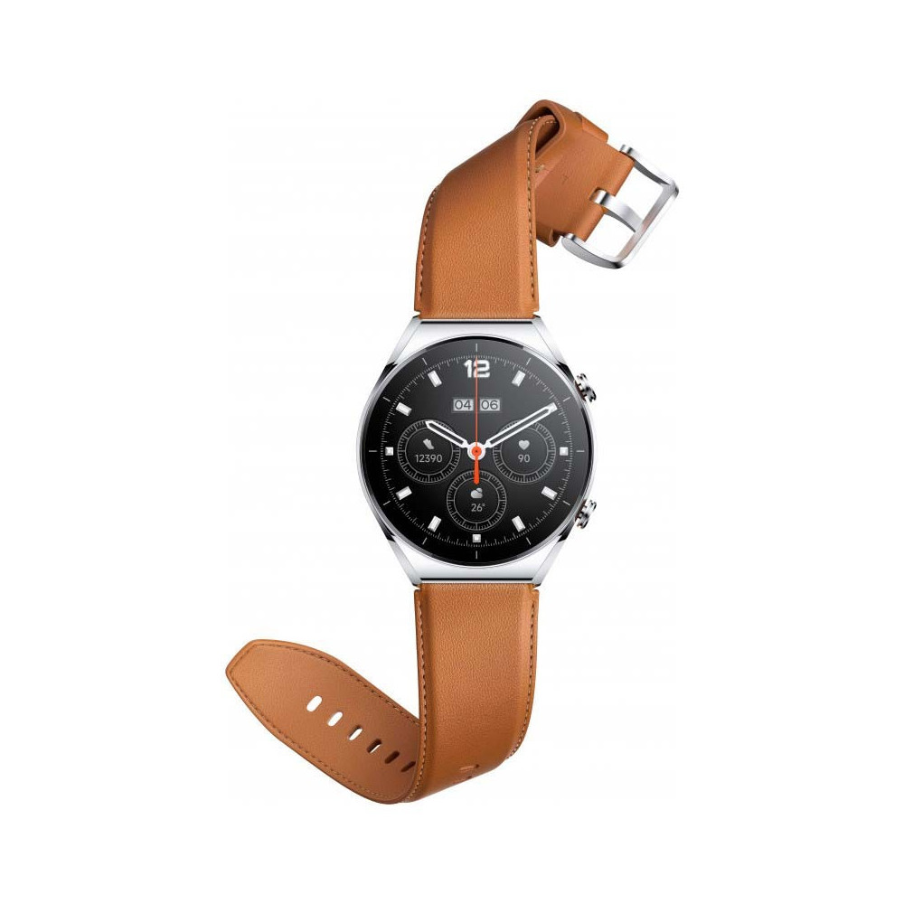 Bracelet Silicone Pour SmartWatch Xiaomi Watch S1 Cuir Marron
