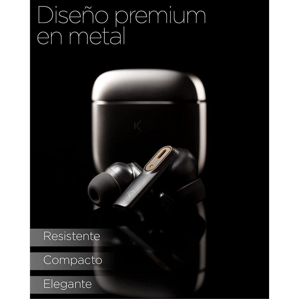 Écouteurs Sans Fil Ksix Spark avec Micro / Gris