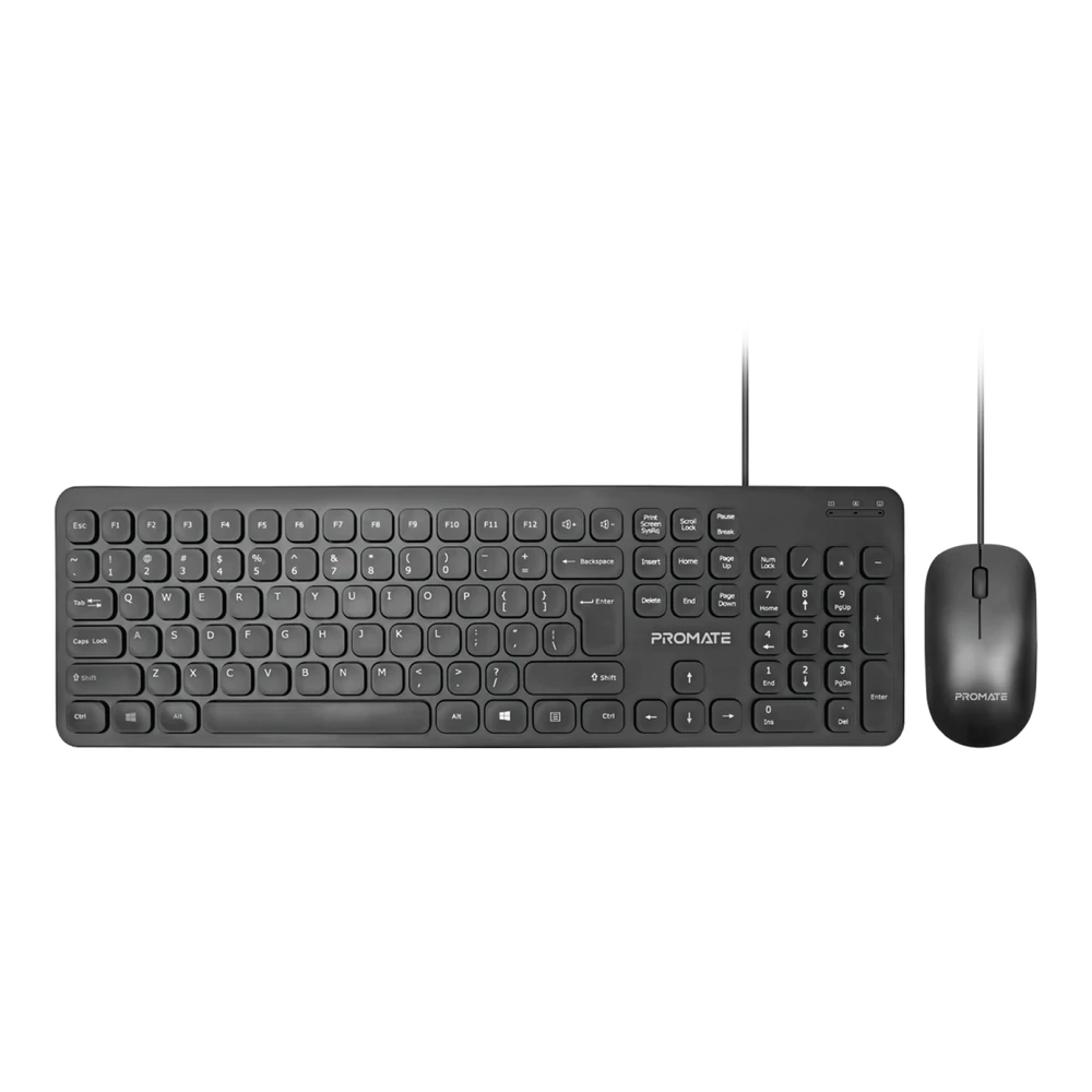 Ensemble Clavier et Souris USB Promate Combo-KM2