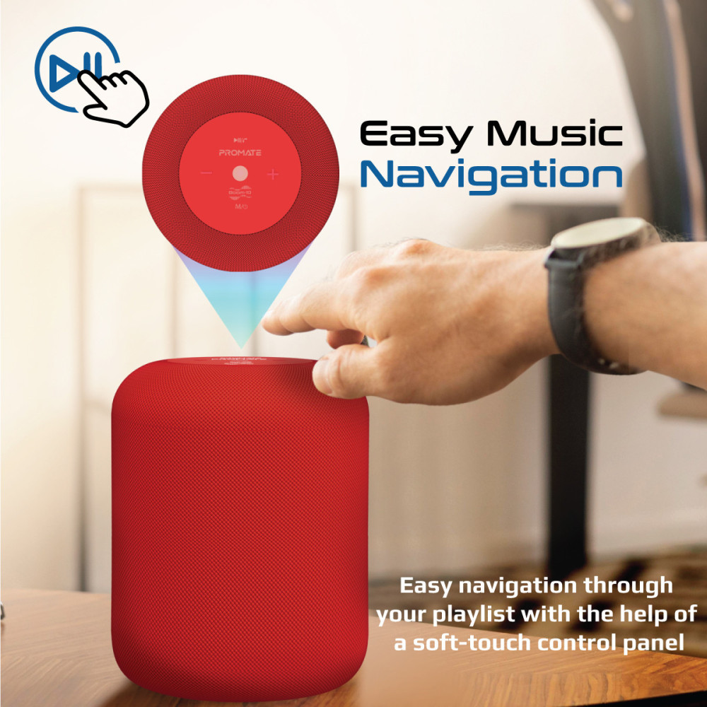 Haut-parleur Bluetooth Promate BOOM / Rouge