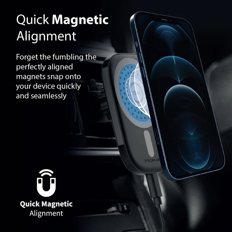 15W sans fil voiture Magsafe chargeur Airvent montage aimant Adsorbable  téléphone support de voiture pour iphone 12 12 Pro Max 12 mini charge rapide