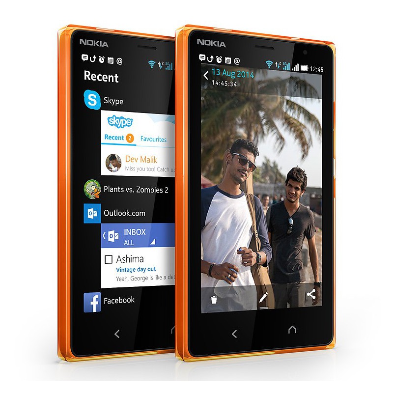 Téléphone Portable Nokia X2 / Double SIM / Oranger