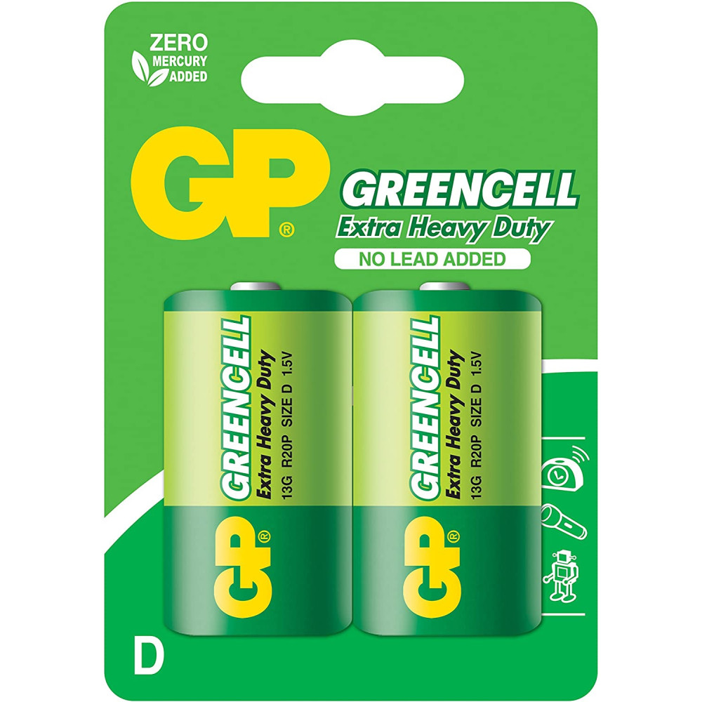 2x Piles GP BP2 LR20 Blister Heavy Duty