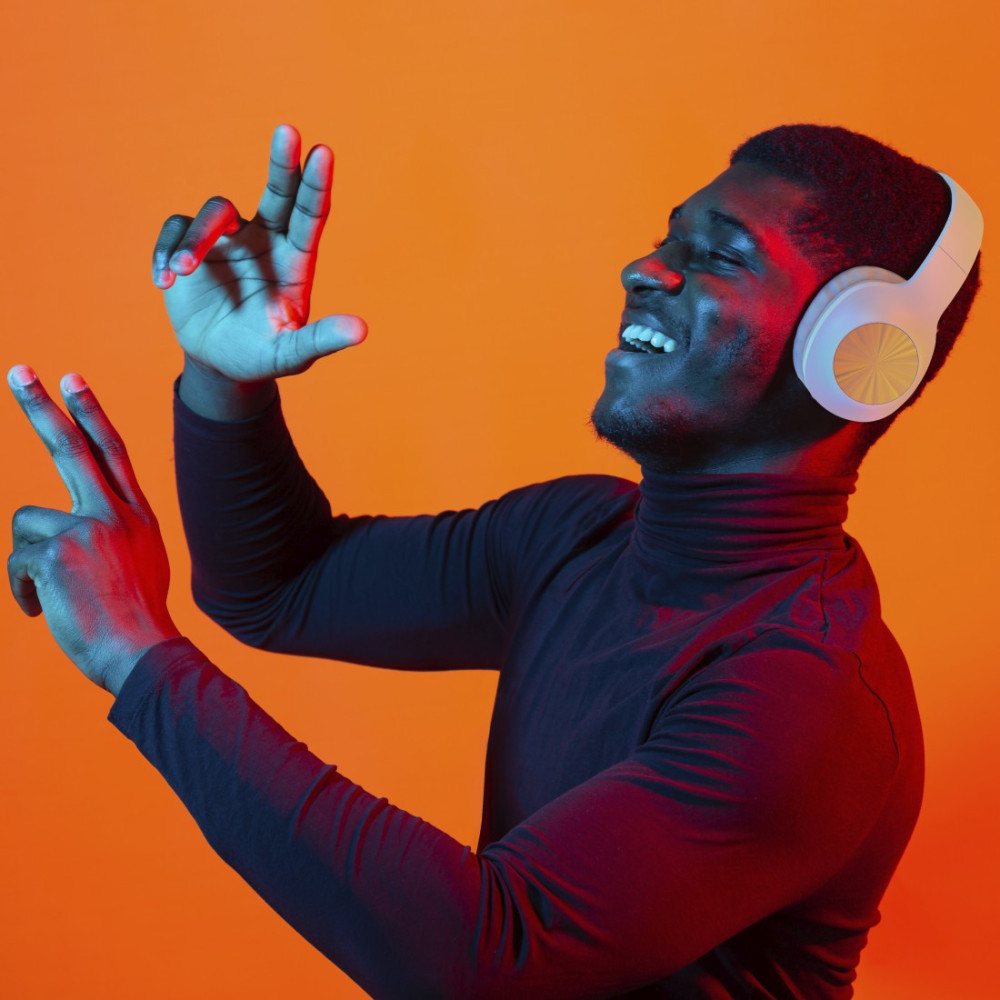 Casque Bluetooth  beige