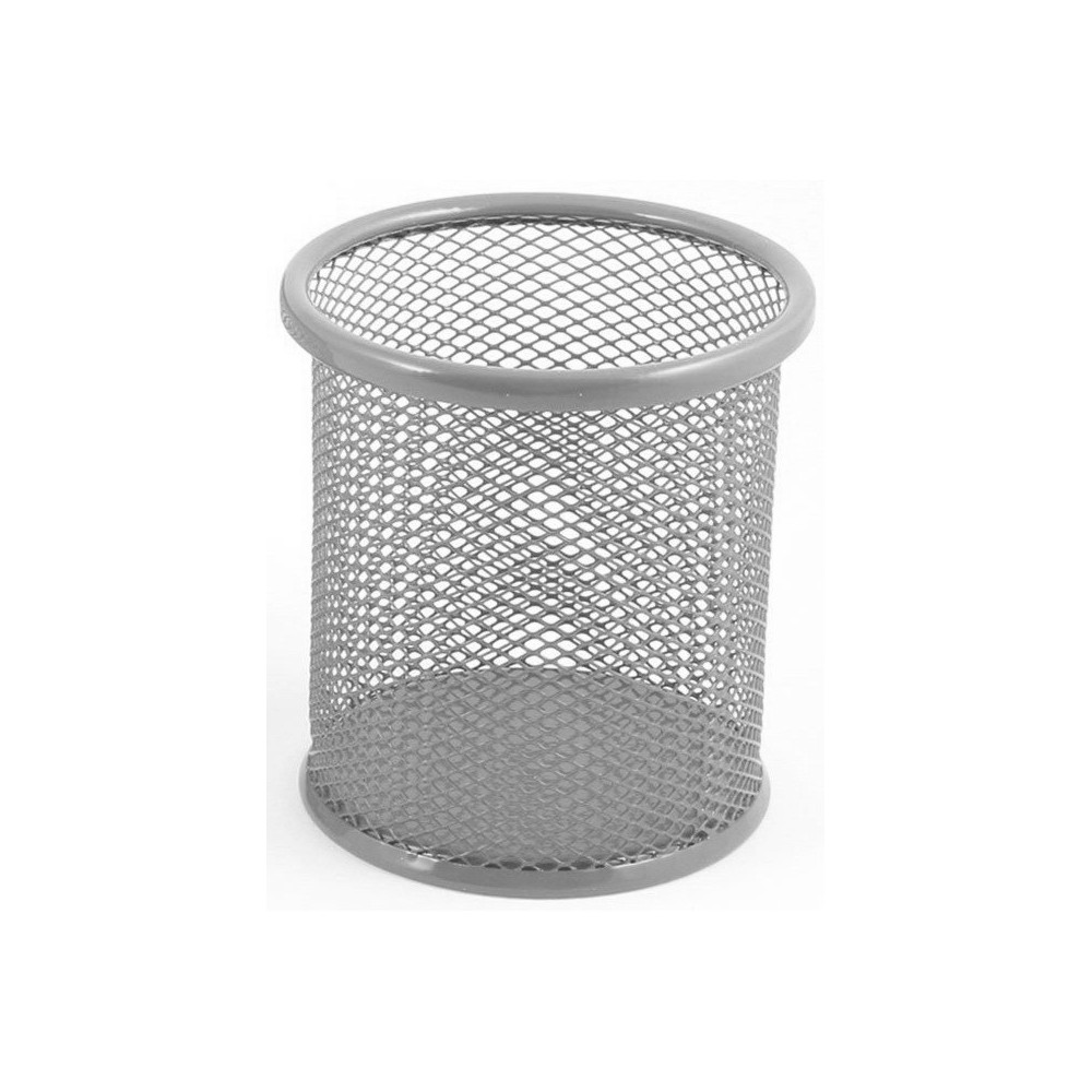 Porte Stylo Cylindre en métal / Gris