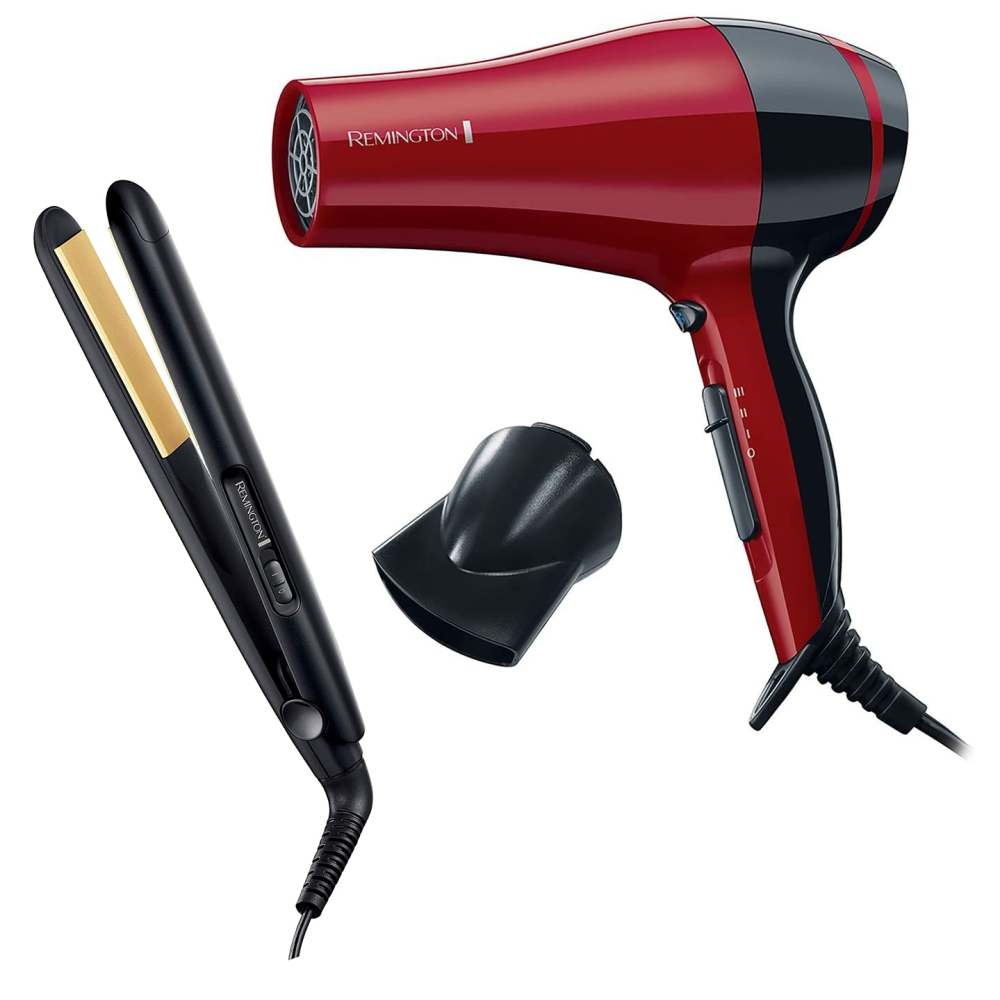 Pack Remington : Sèche-cheveux D3080 +  Lisseur Slim S1450