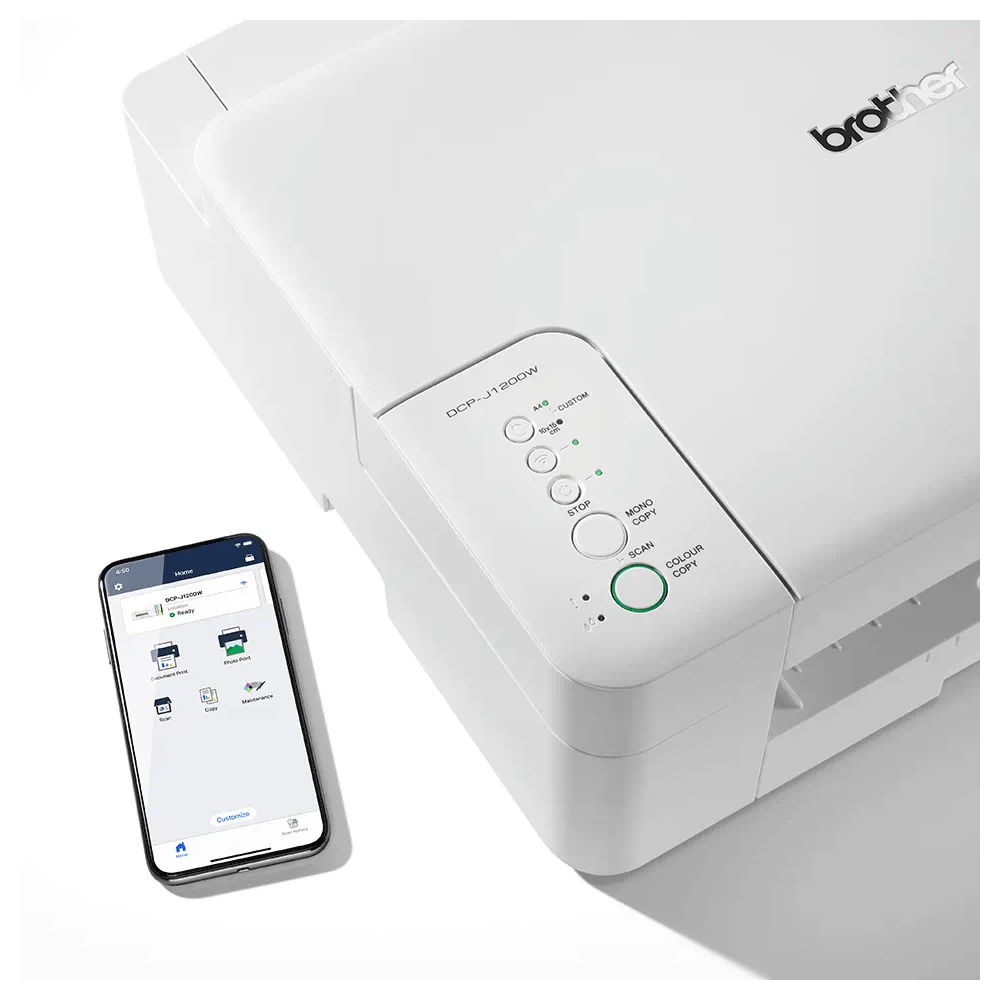 Imprimante Multifonction Jet d'encre Couleur Brother 3 en1 DCP-J1200W / Wifi