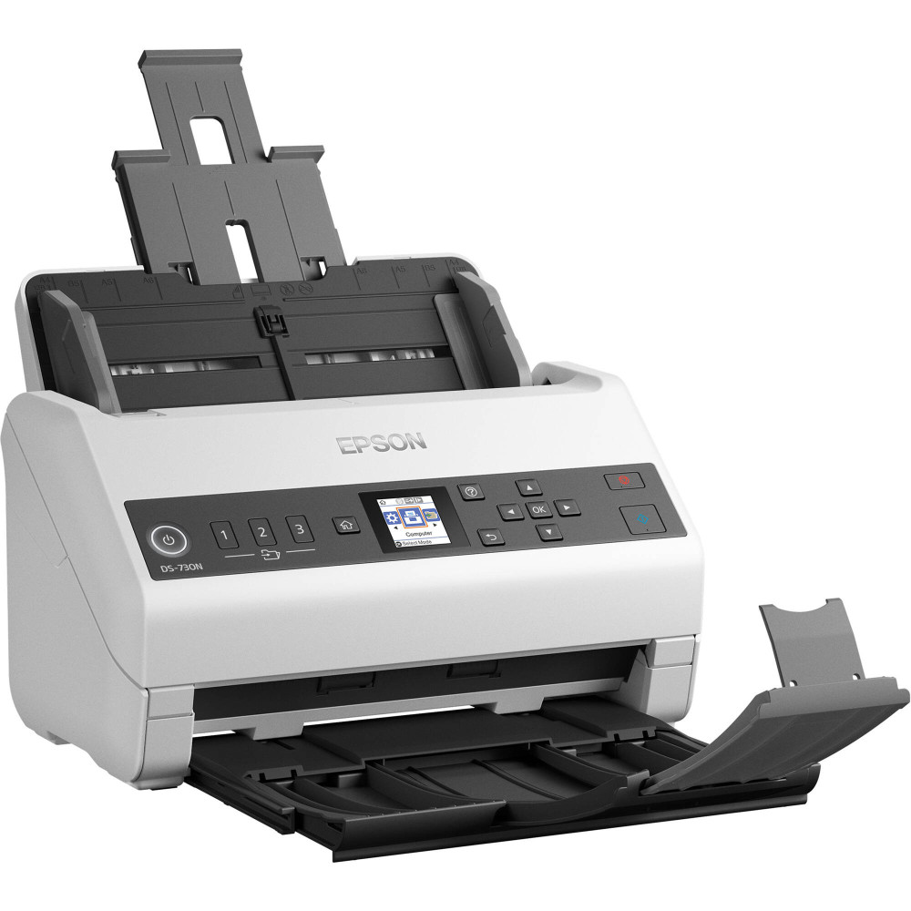 Scanner professionnel Epson WorkForce DS-730N / A4 / Ethernet