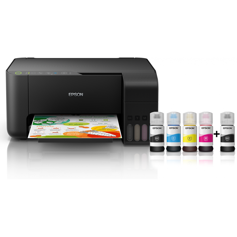 Imprimante Multifonction à réservoir intégré 3en1 couleur Epson ECOTANK L3150 / WiFi