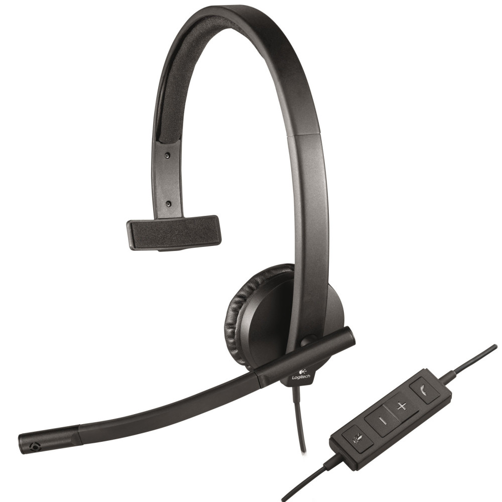 Casque-micro mono filaire Logitech USB Headset Stereo H570e