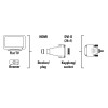 Adaptateur Hama DVI-HDMI / HDMI mâle - DVI femelle/ blindé