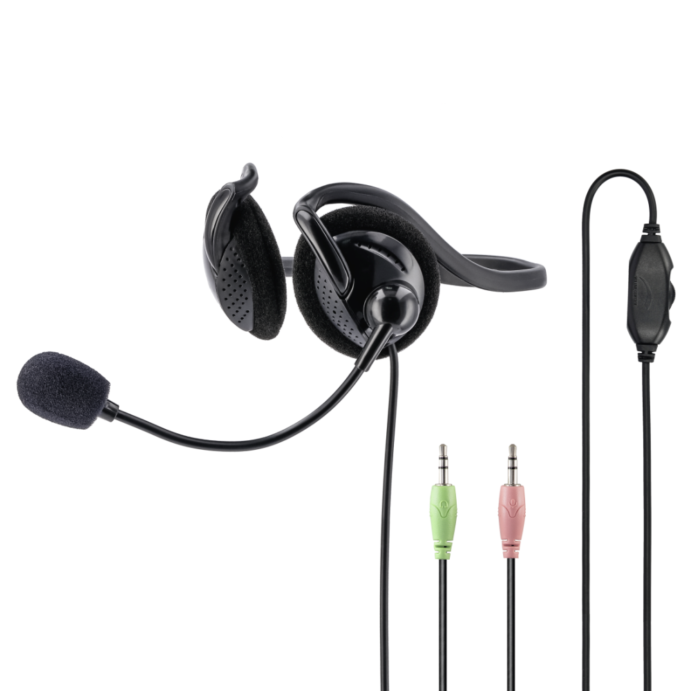Casque-micro Hama pour PC NHS-P100 avec tour de cou stéréo