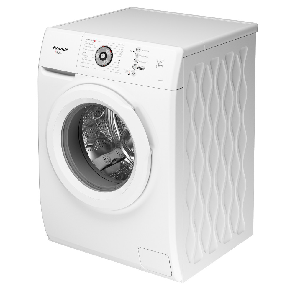 Machine À Laver Automatique Brandt Hublot BAL62WW / 6Kg / Blanc + Gel Liquide Lilas 3L Offert