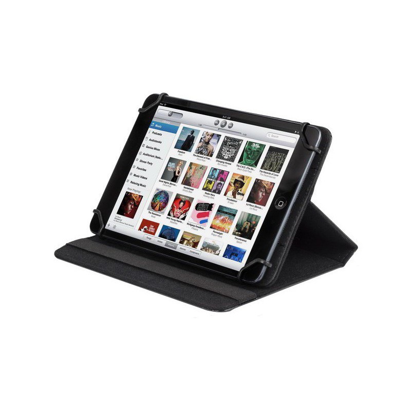 Etui en cuir pour tablette 7"/8" Noir