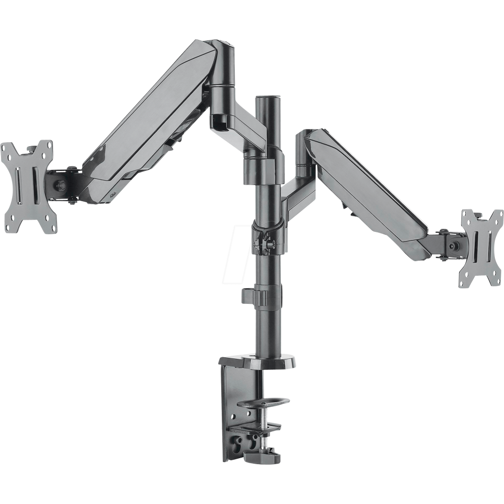 Support universel Manhattan pour 2 écrans avec bras mobiles à double articulation / 17" à 32"