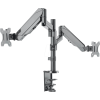 Support universel Manhattan pour 2 écrans avec bras mobiles à double articulation / 17" à 32"