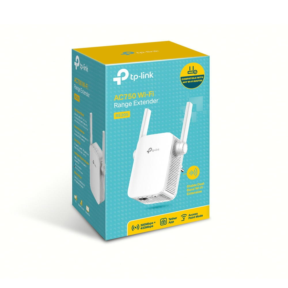 Répéteur Wifi / Point d'accès tp-link RE205 WiFi 5 bi-bande AC750 Mbps