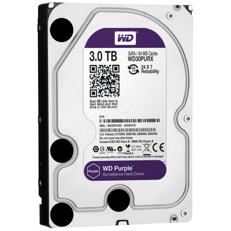 Western Digital - WD Purple - Disque dur interne pour la vidéo