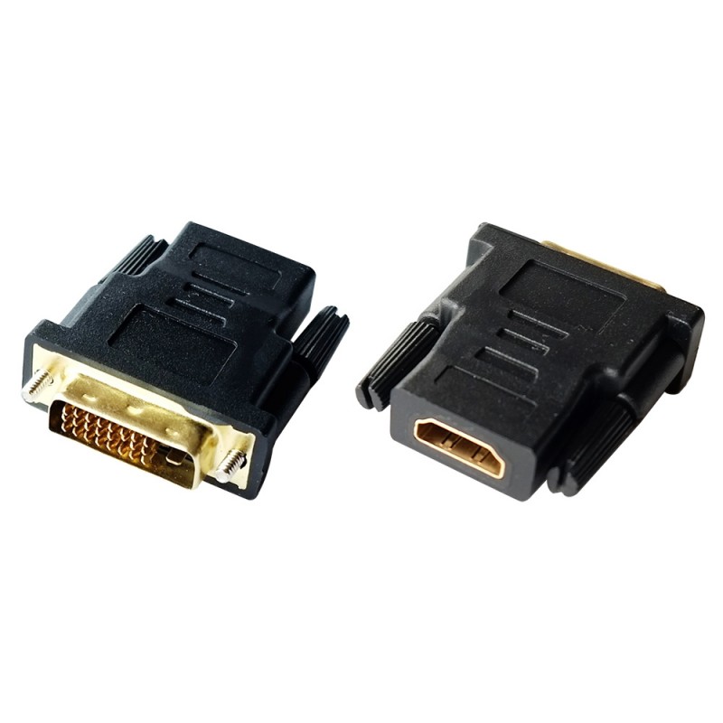 INN® Adaptateur DVI vers HDMI femelle-mâle Convertisseur DVI vers HDMI –