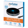 Station d'accueil USB-C 8 en 1 avec chargeur sans fil Manhattan - Type C