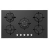Plaque de cuisson encastrable SILVERLINE CS5363B01 / 5 Feux / 75 cm / Noir