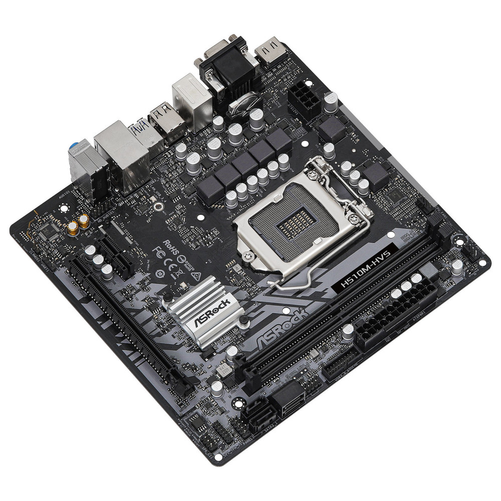 Carte mère ASRock H510M-HVS LGA1200 + Processeur Intel Core i5-10400F