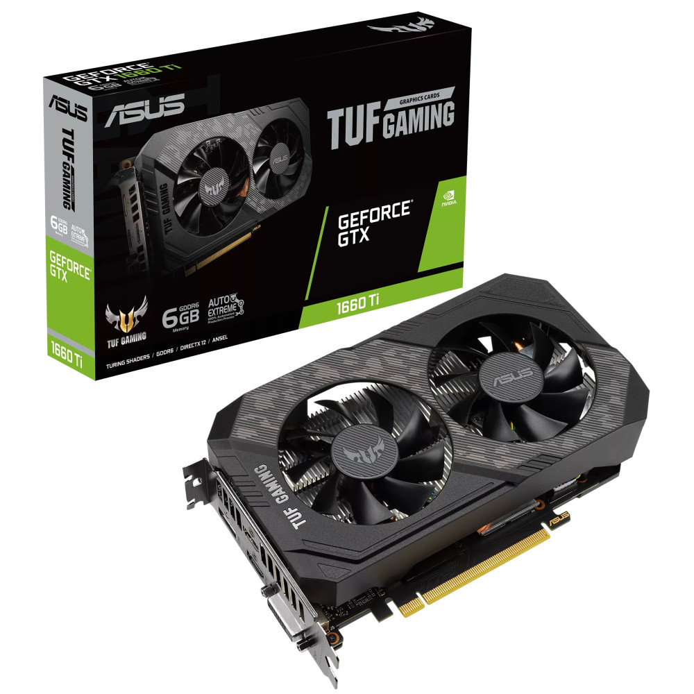 Carte graphique Asus TUF Gaming GeForce GTX 1660 Ti Evo 6Go