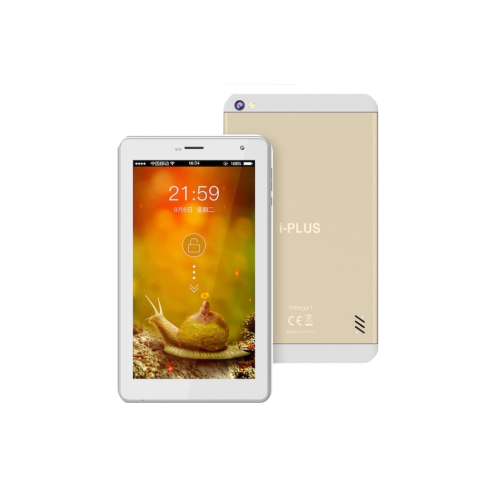 Tablette IPLUS OMEGA 7 / 3G / 1 Go / 32 Go / Gold + Etui en Silicone + Film de protection + Casque Filaire