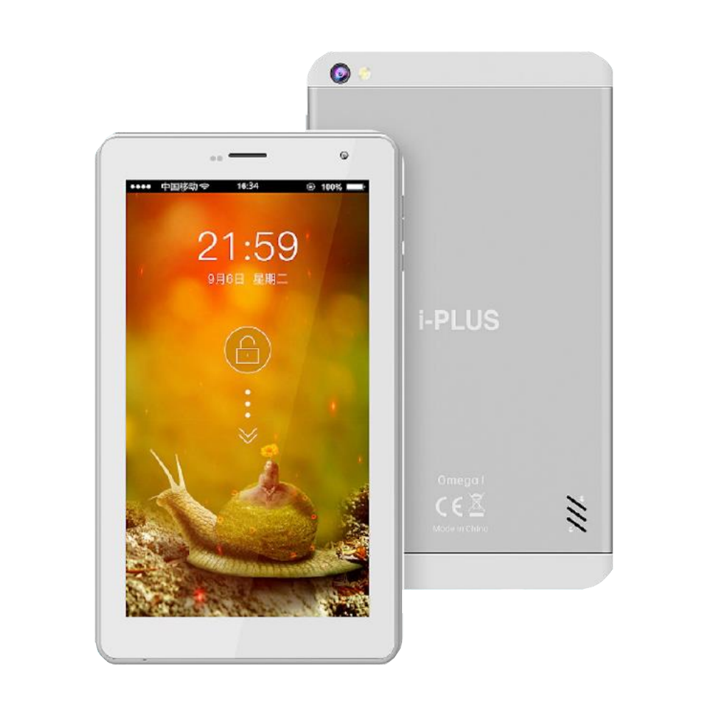 Tablette IPLUS OMEGA 7 / 3G / 1 Go / 32 Go / Silver + Etui en Silicone + Film de protection + Casque Filaire