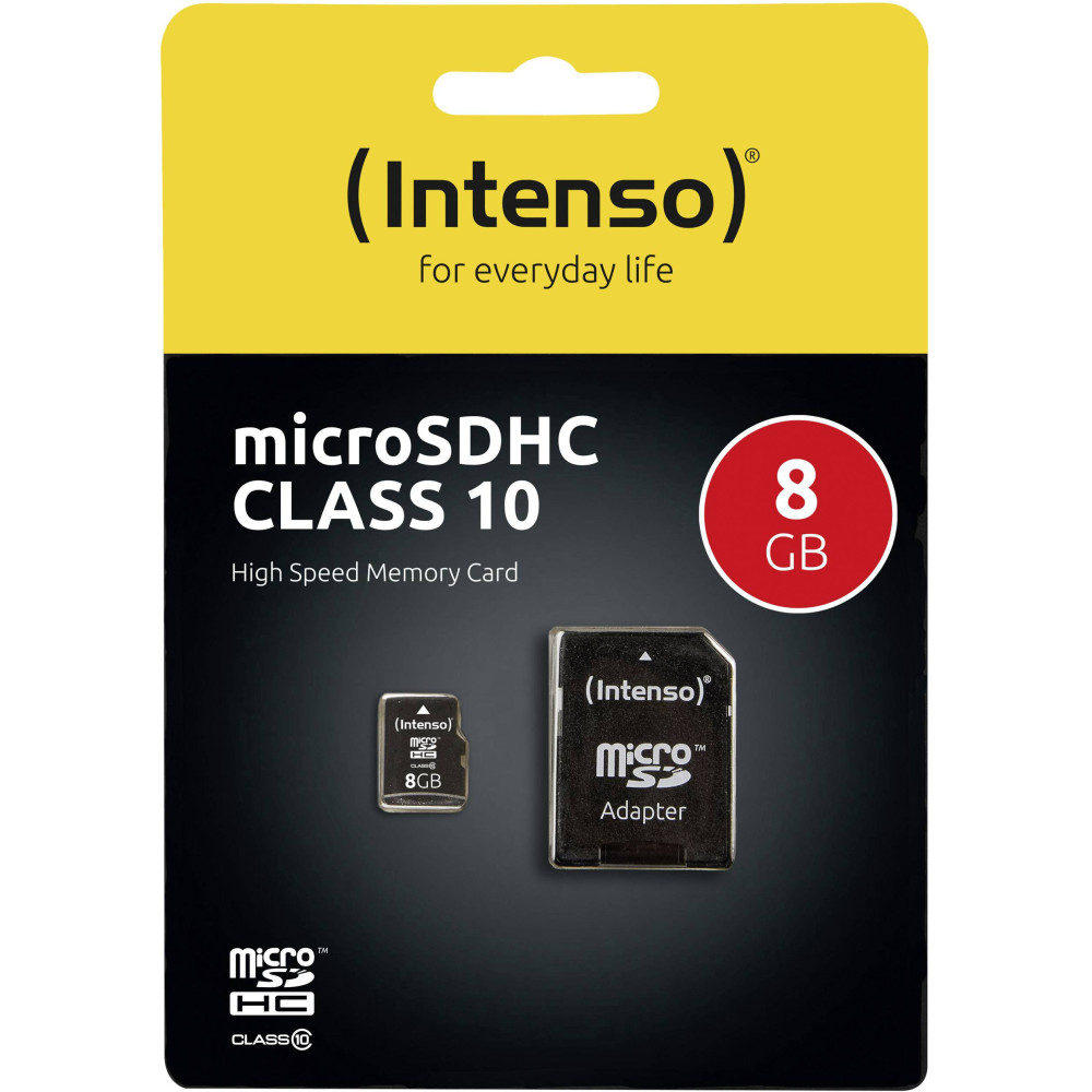 Carte mémoire microSDHC Intenso / 8 Go