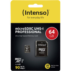 Carte Mémoire Micro SD avec Adaptateur INTENSO 64 GB main image 0