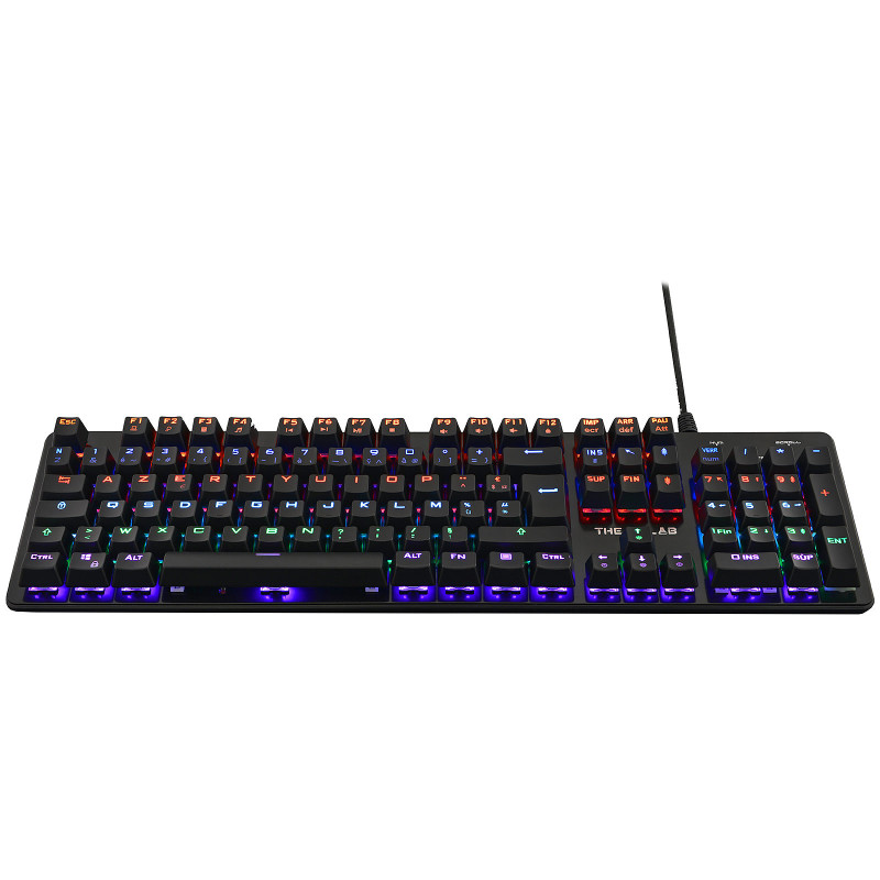 Clavier Gamer mécanique (Blue Switch) The G-Lab Keyz Carbon-E RGB (Noir)