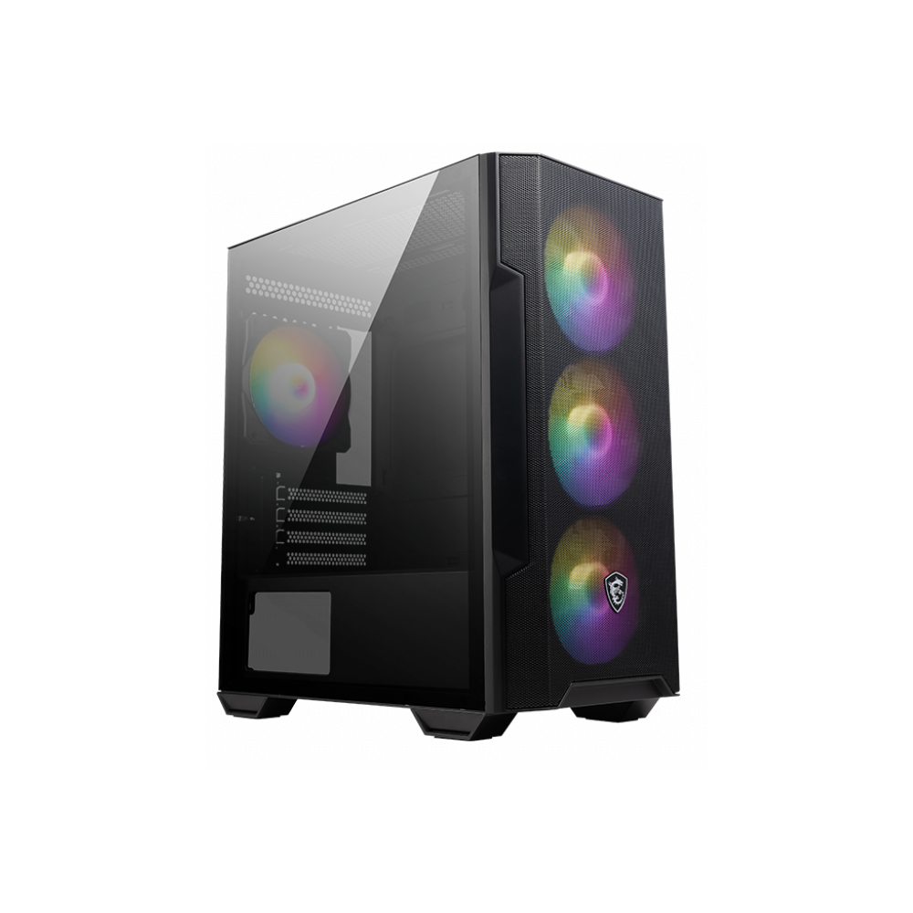 Boîtier Gaming Moyen Tour MSI MAG FORGE M100R / Micro ATX / Noir