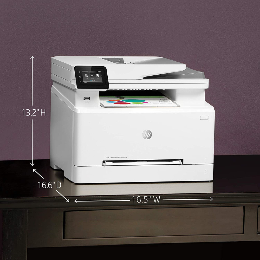 Imprimante 4en1 HP LaserJet Pro M283fdw / Couleur / Wifi