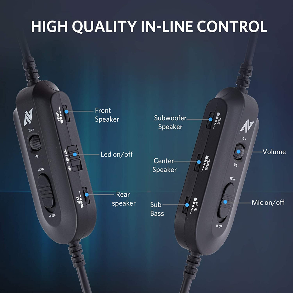 Casque-Micro Gaming ABKONCORE B1000R Real 5.2 / Rouge / RGB