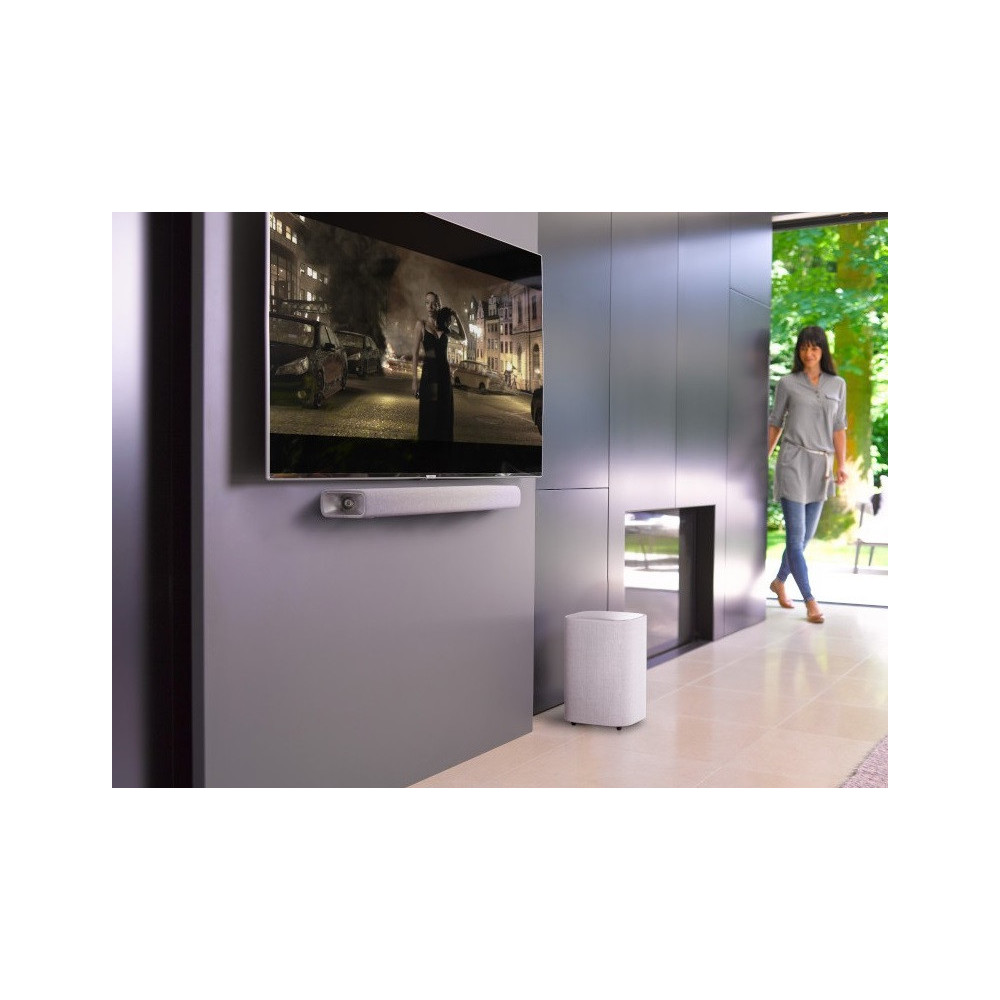 Barre de son Harman Kardon Citation Multi Beam 700 Compact avec Citation Sans Fil Subwoofer Deep Bass / Gris