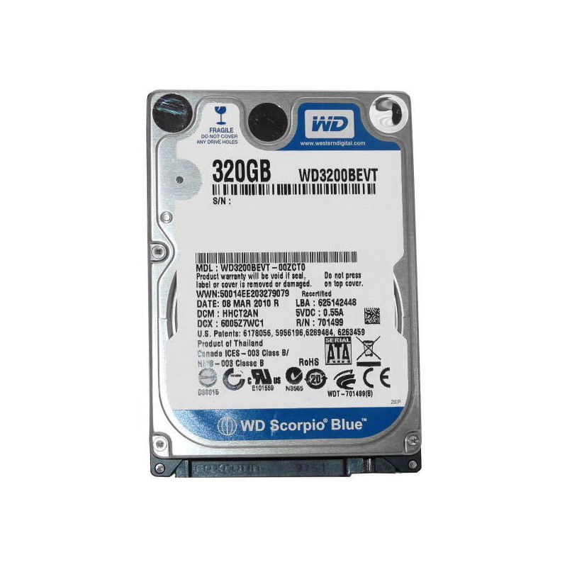 Disque Dur Western Digital 320Go 2.5″ – PC Geant