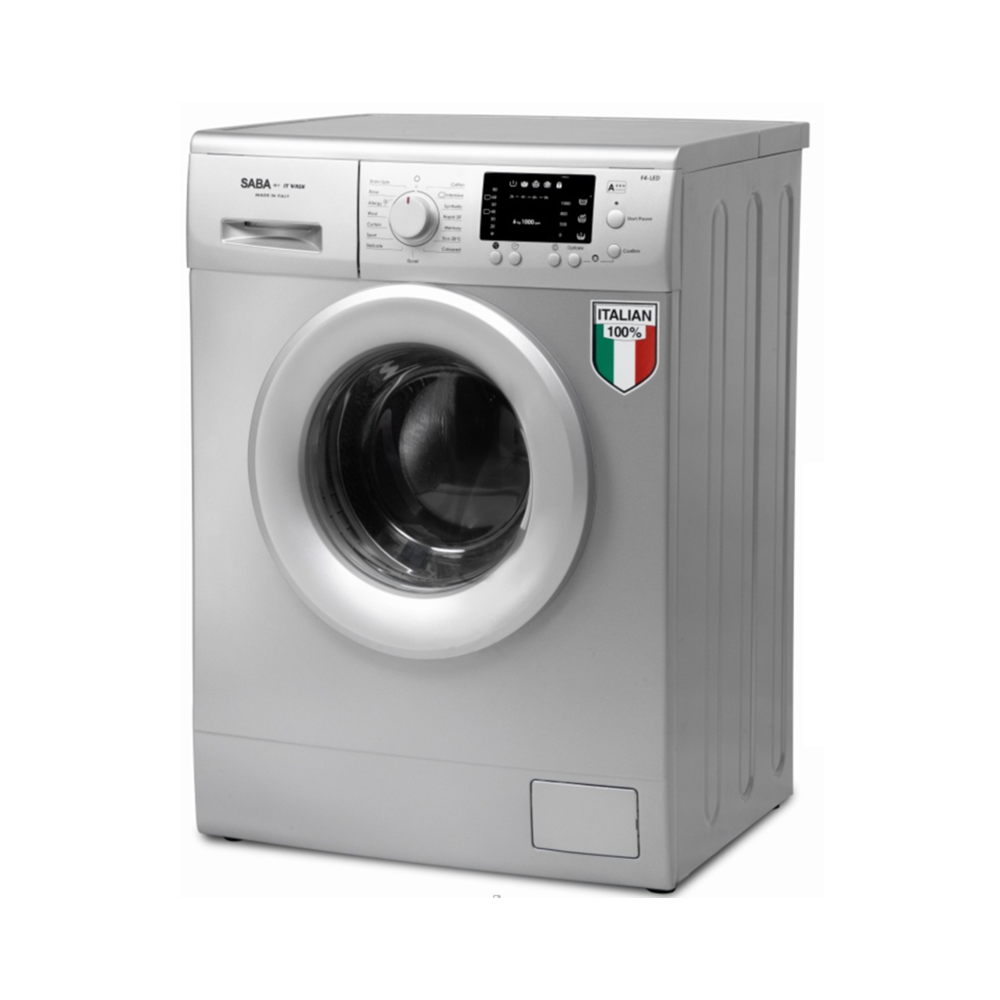 Machine à laver SABA 6 Kg / Silver + Livraison + Installation et Mise en Marche Gratuites